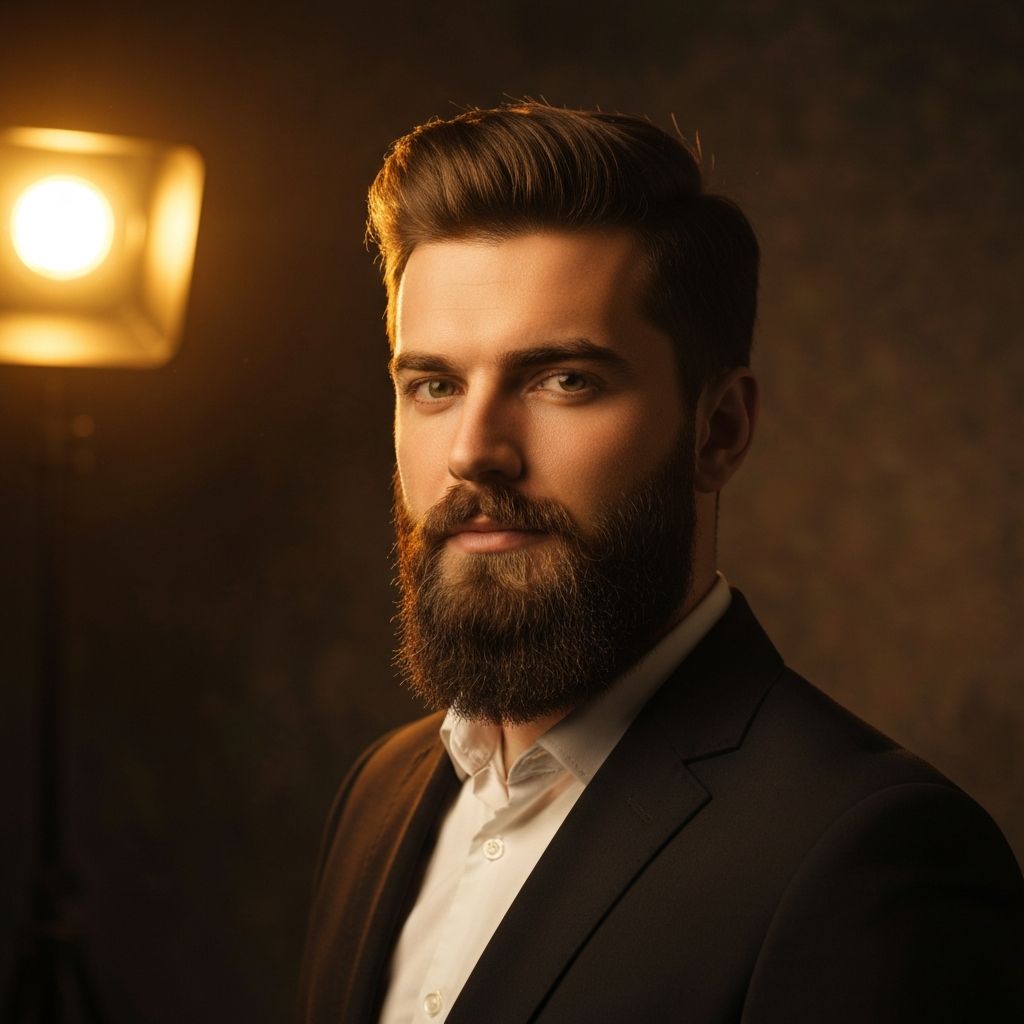 Beard grooming result