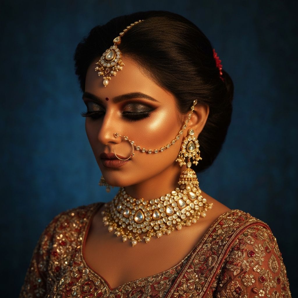 Bridal makeup look